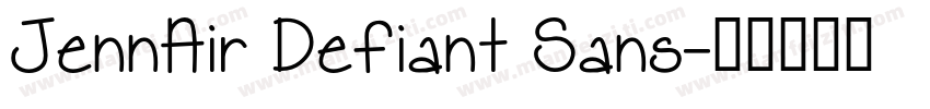 JennAir Defiant Sans字体转换